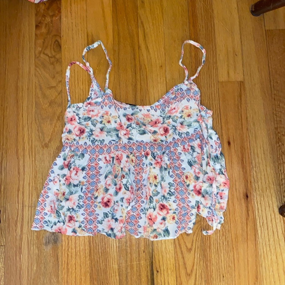 Floral Muffin Crop-Top